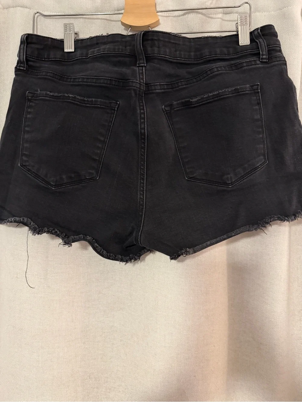 Women's Black Denim Cutoff Shorts